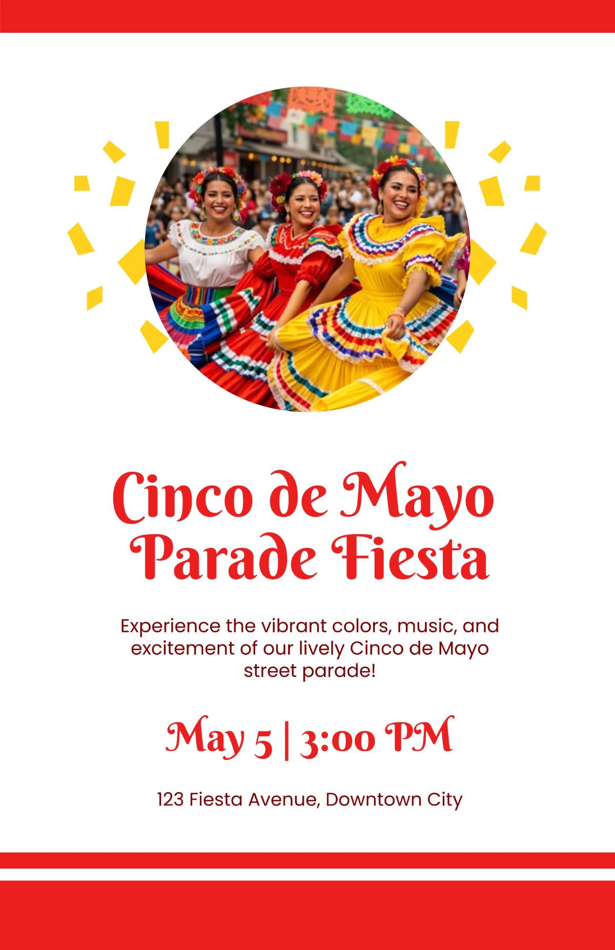 Free Street Parade Cinco de Mayo Poster Template to Edit Online Free Street Parade Cinco de Mayo Poster Template to Edit Online