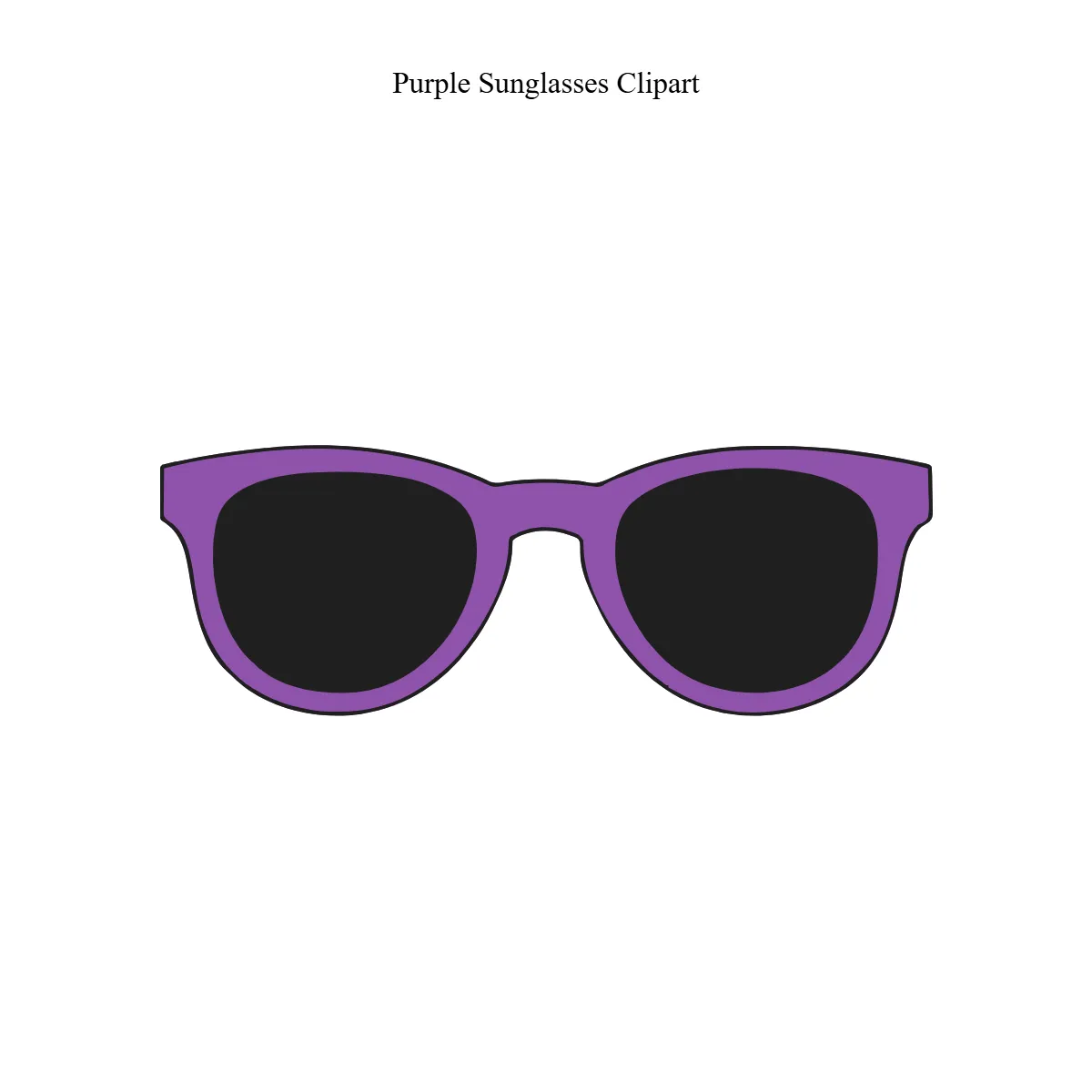Free Purple Sunglasses Clipart Template to Edit Online