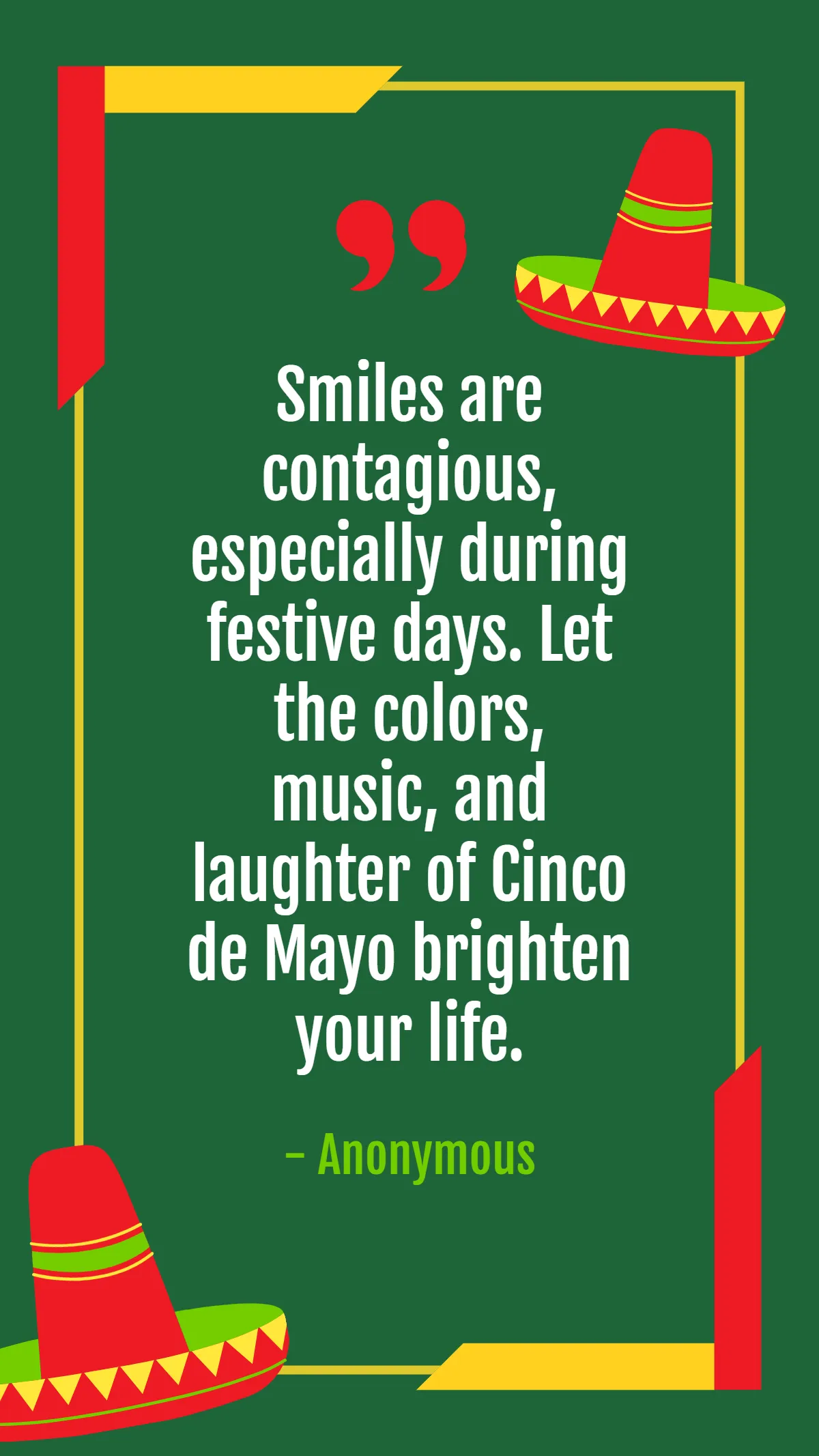 Free Joyful Cinco De Mayo Quote Template to Edit Online