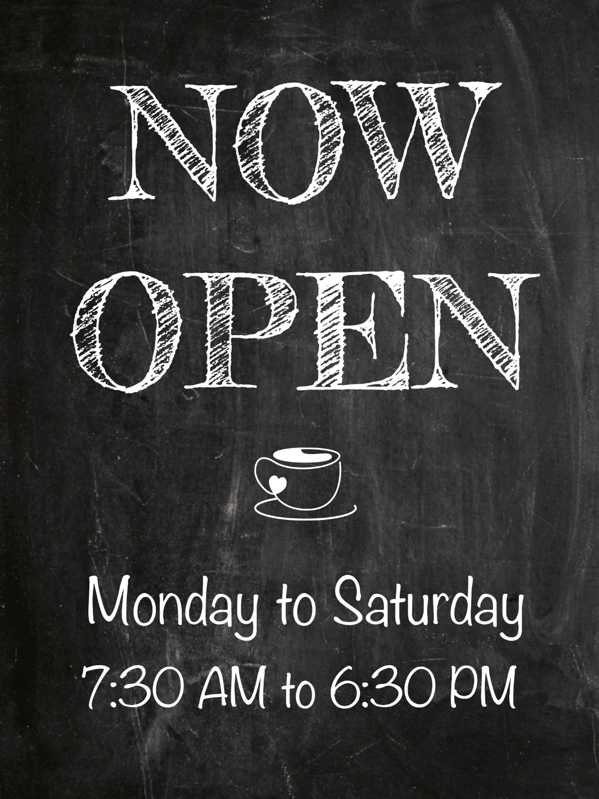 Free Chalkboard Creative Sign Template to Edit Online