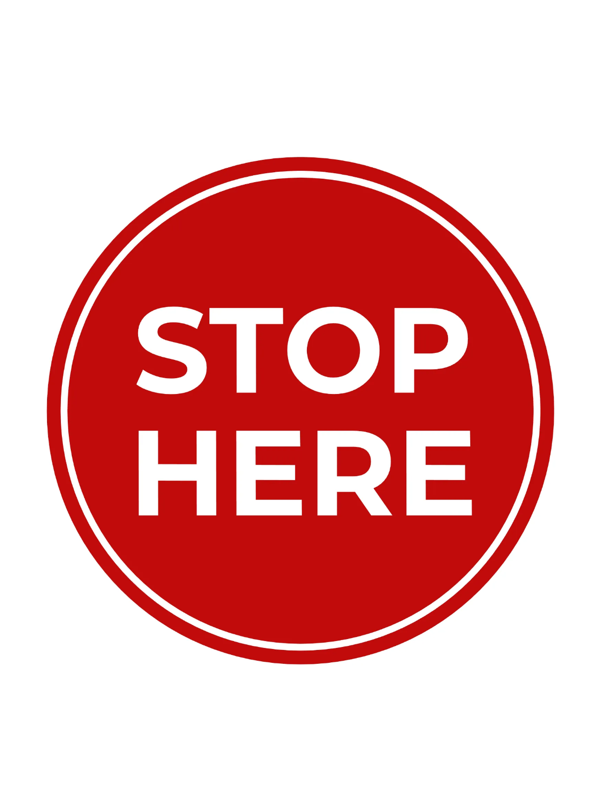 Free Stop Floor Sign Template to Edit Online