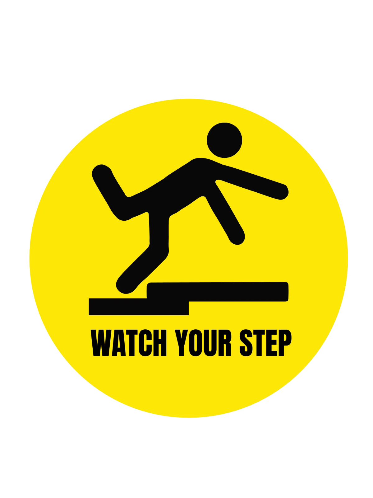 Free Watch Your Step Floor Sign Template to Edit Online