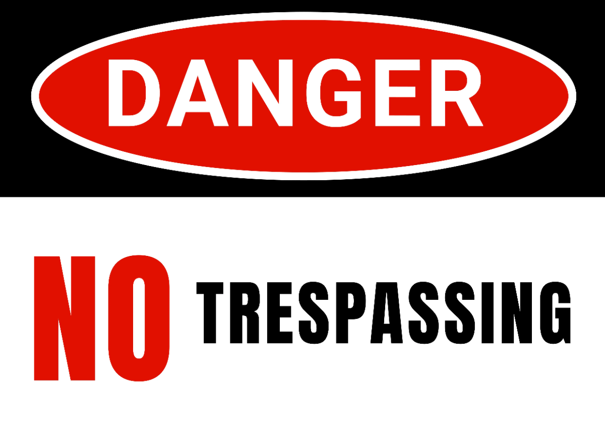 Free No Trespassing Danger Sign Template to Edit Online