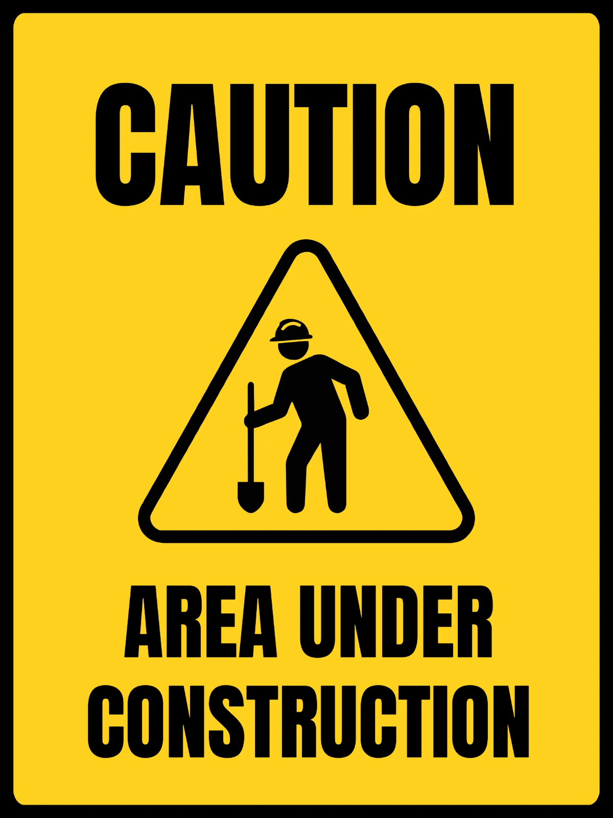 Free Construction Area Caution Sign Template to Edit Online Free Construction Area Caution Sign Template to Edit Online
