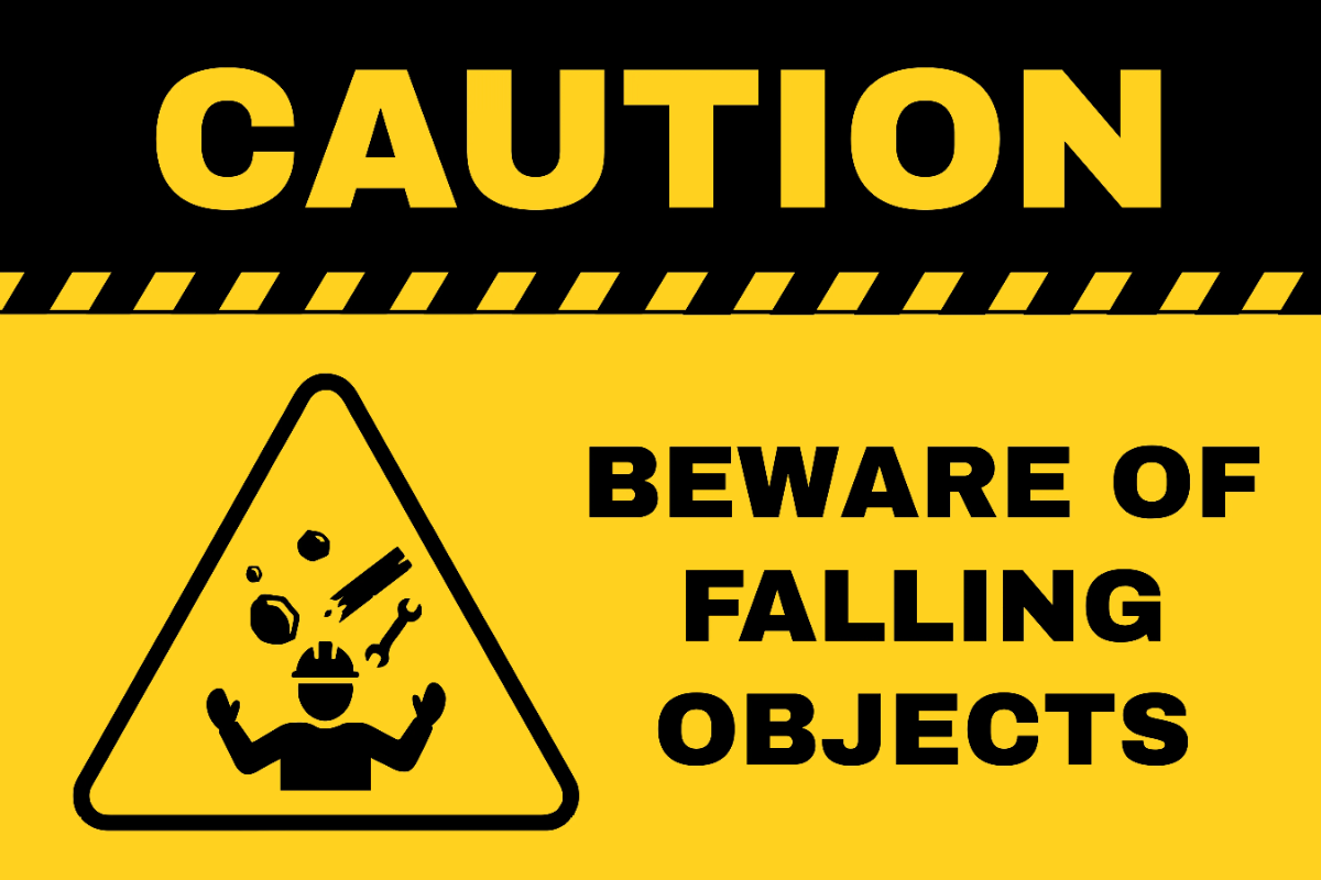 Free Falling Object Caution Sign Template to Edit Online Free Falling Object Caution Sign Template to Edit Online