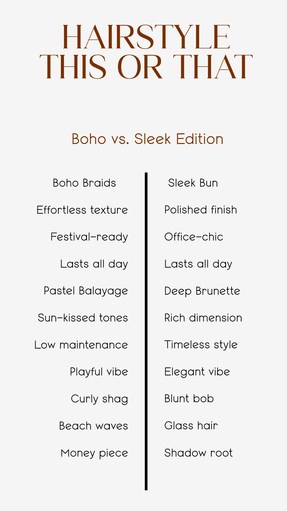 Free Aesthetic Hairstyle This or That Template to Edit Online