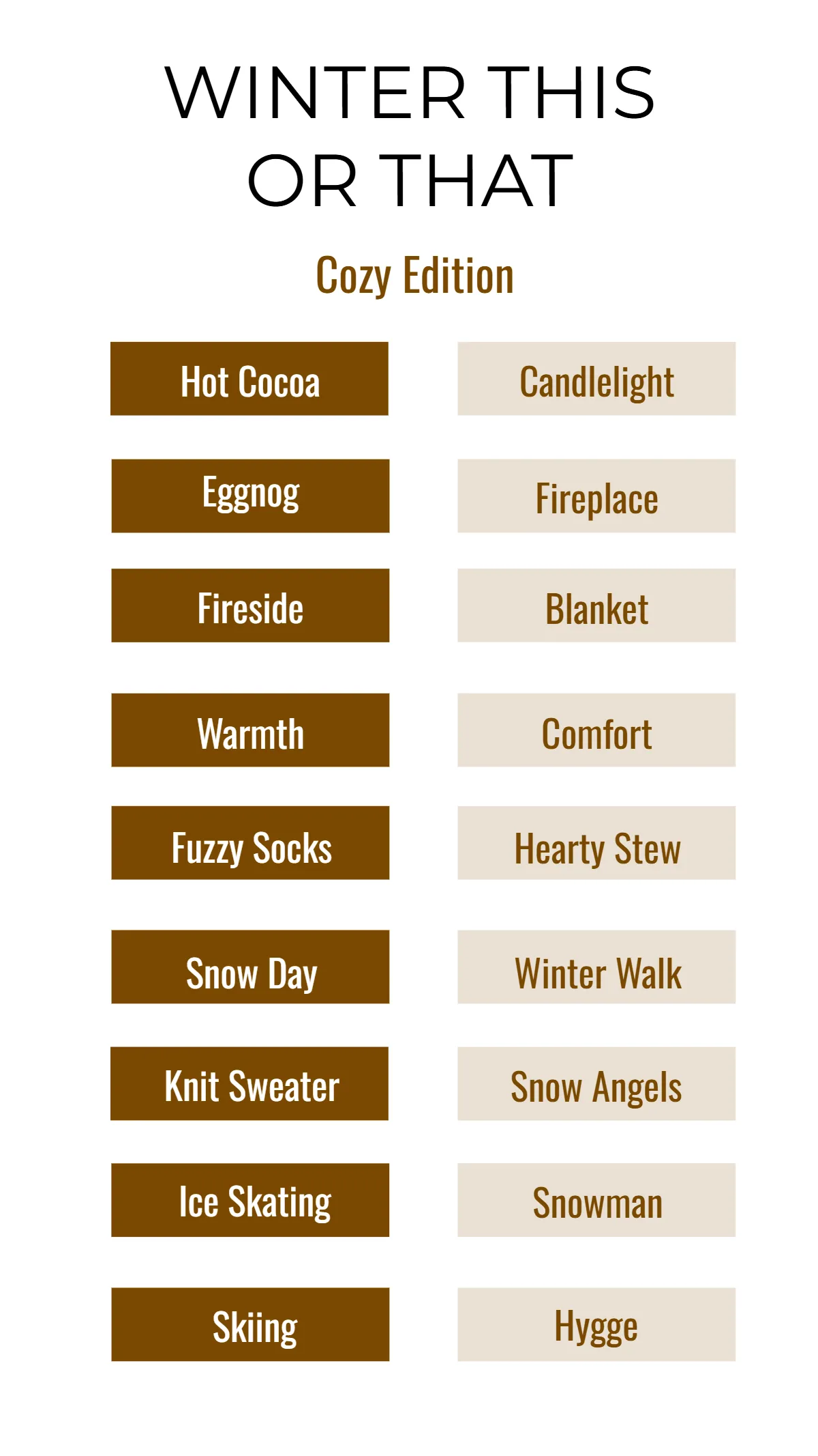 Free Winter This or That Template to Edit Online