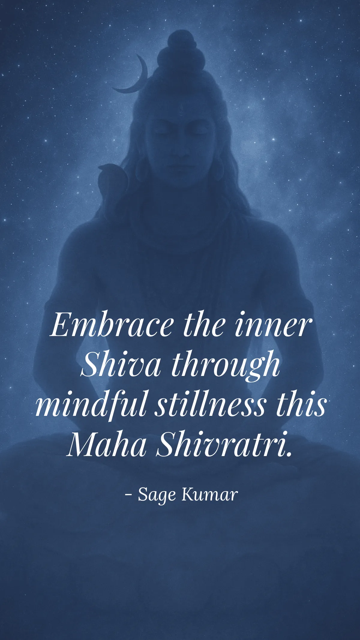 Shiva Blessings Quote Template