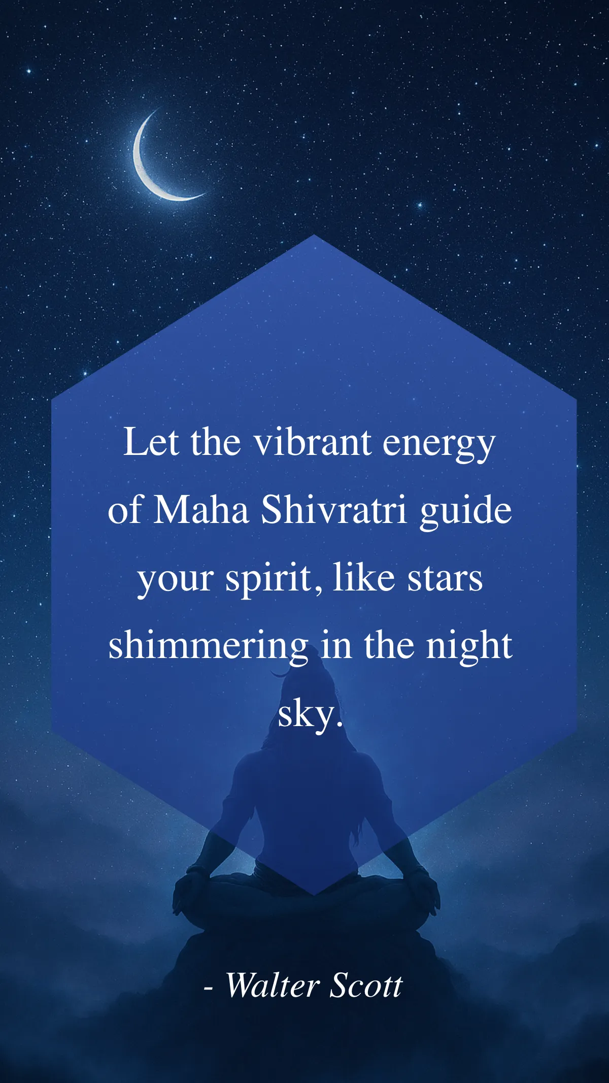 Starry Night Maha Shivratri Quote Template
