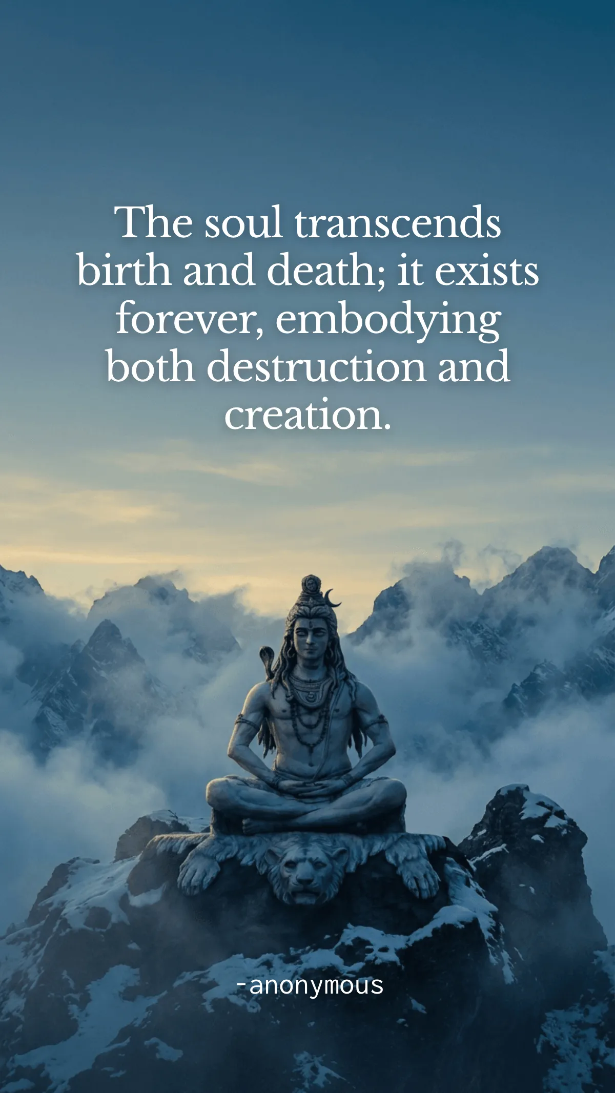 Lord Shiva Quote Template