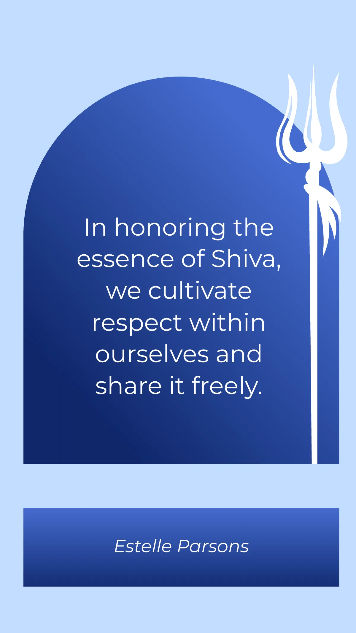 Modern Spiritual Maha Shivratri Quote Template