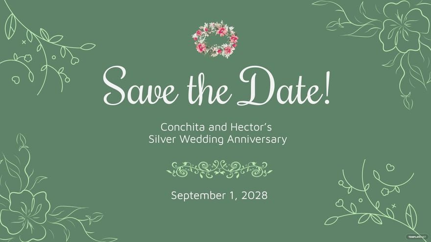 Save The Date Facebook Event Cover Template