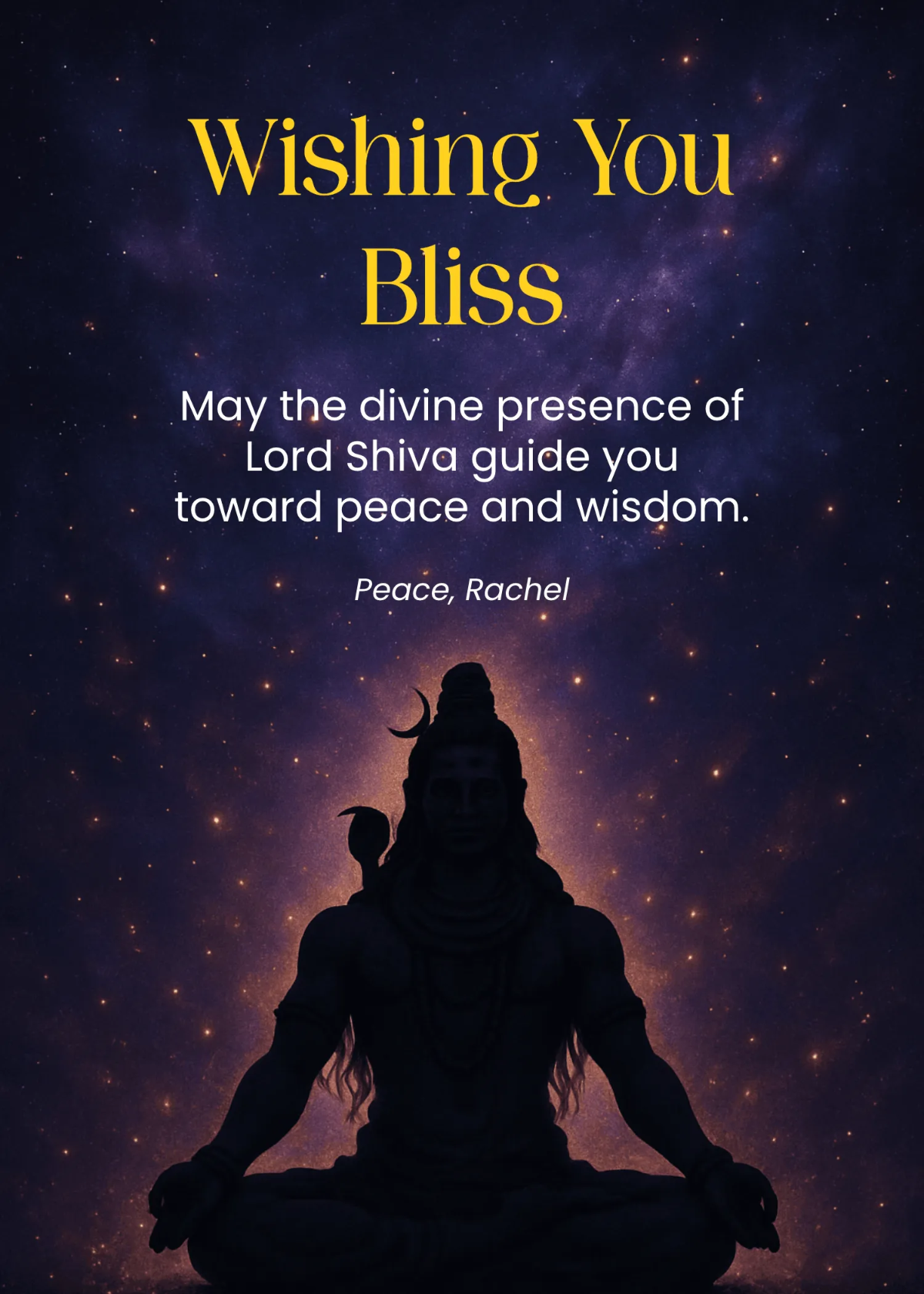 Maha Shivratri Mantra Wishes Template