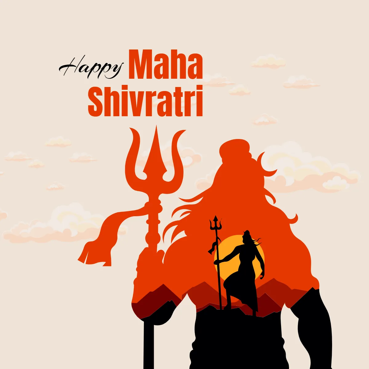 Free Maha Shivratri Background Clip Art Templates to Edit Online