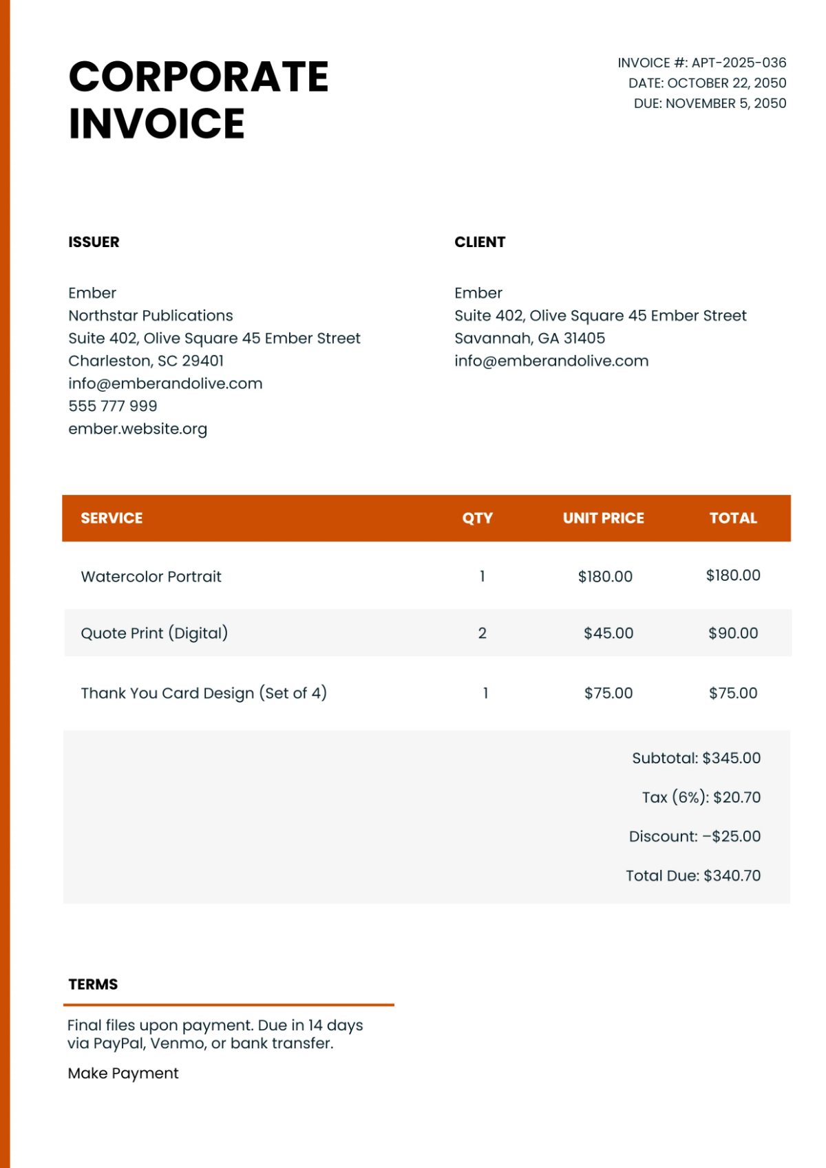 Free Company Invoice Template to Edit Online Free Company Invoice Template to Edit Online