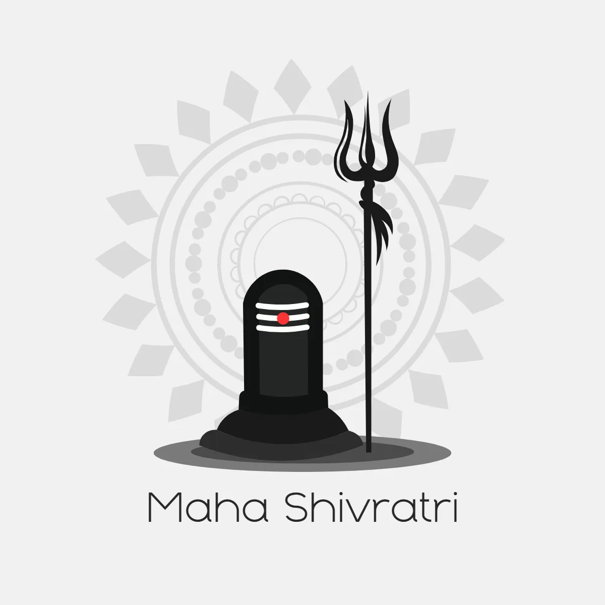 Free Minimalist Maha Shivratri Clip Art Templates to Edit Online