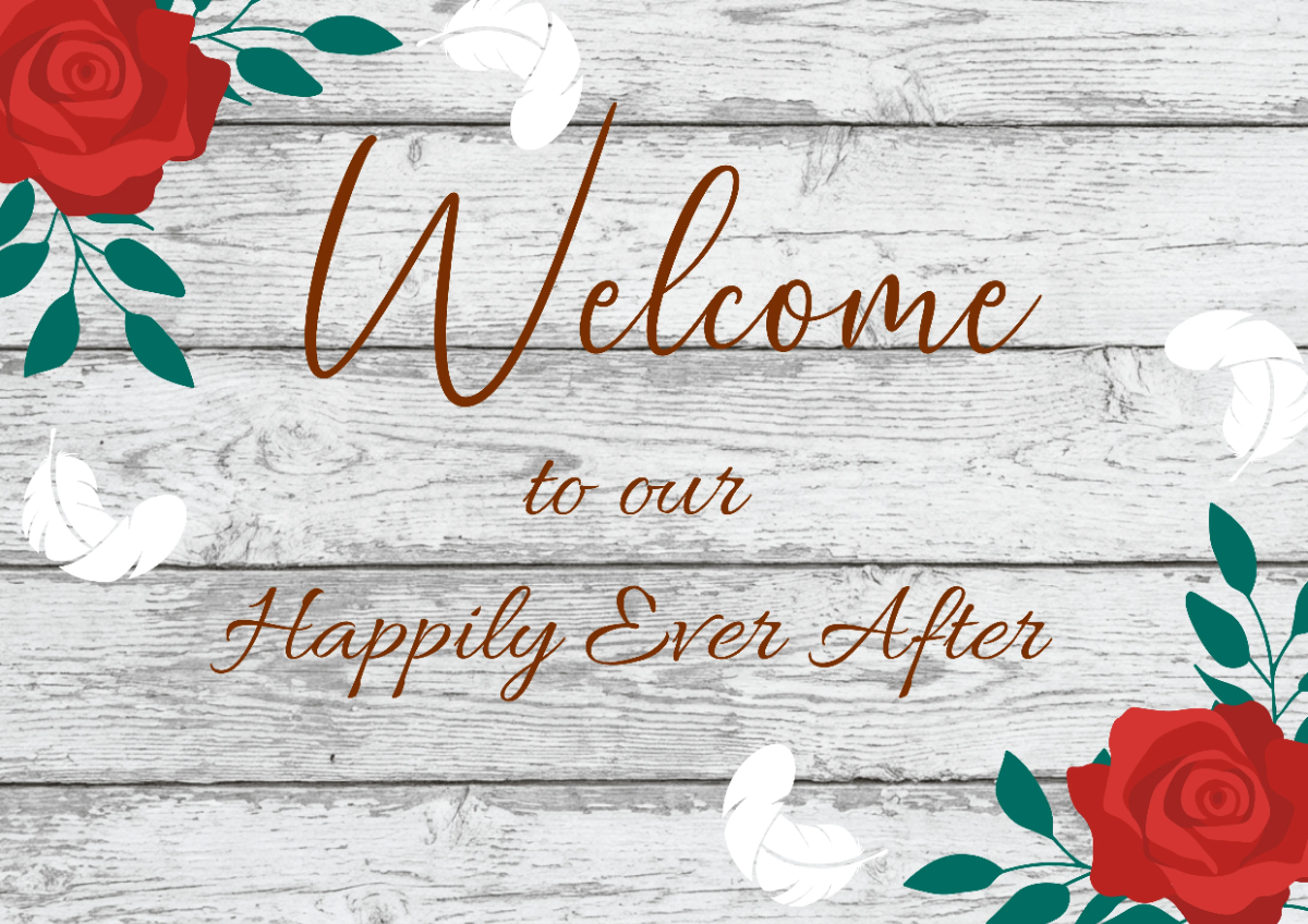 Rustic Wedding Sign Template