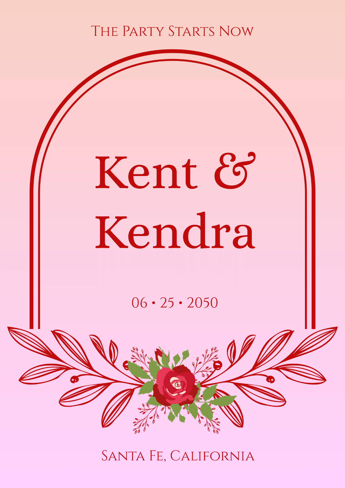Modern Wedding Sign Template