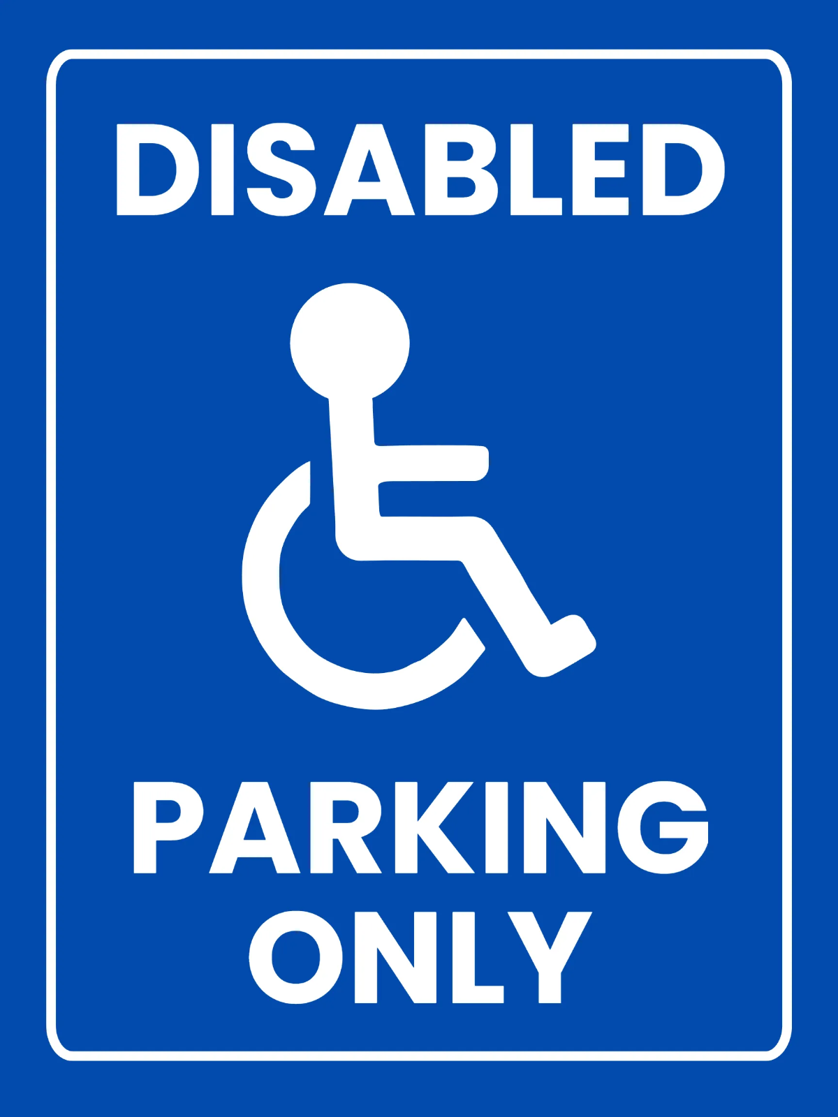 Free Disabled Parking Sign Template to Edit Online