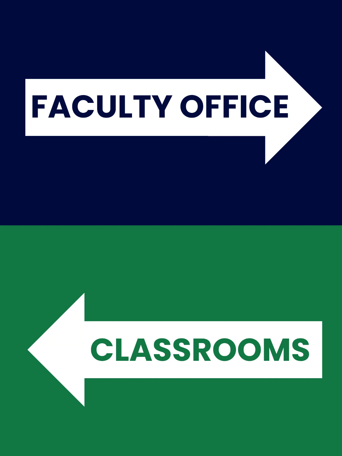 Free Wayfinding University Sign Template to Edit Online