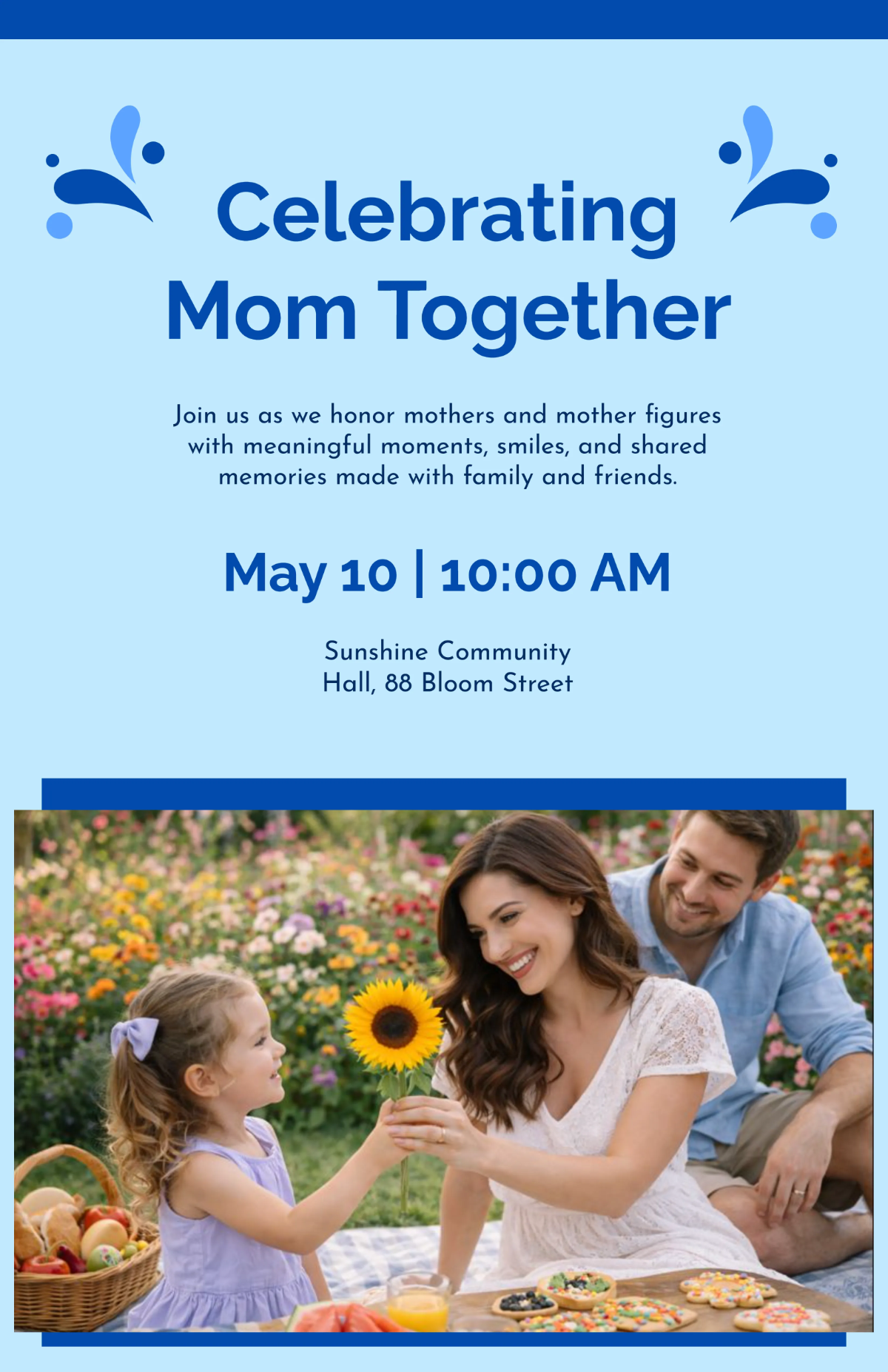 Joyful Moments Mother's Day Poster Template