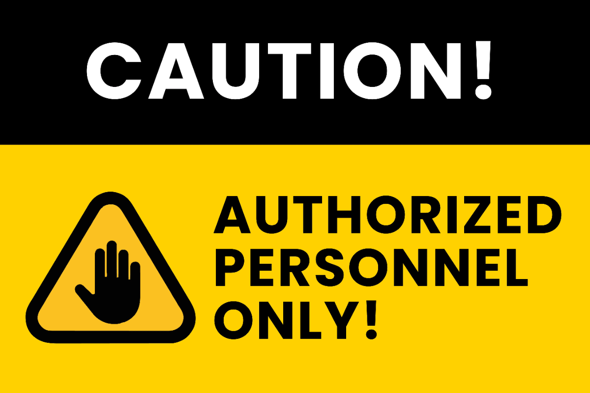 Free Caution Authorized Personnel Only Sign Template to Edit Online