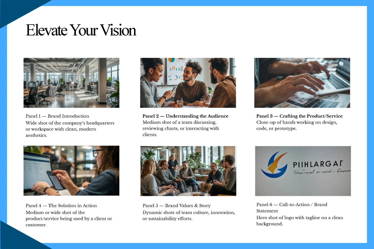 Professional Brand Storyboard Template
