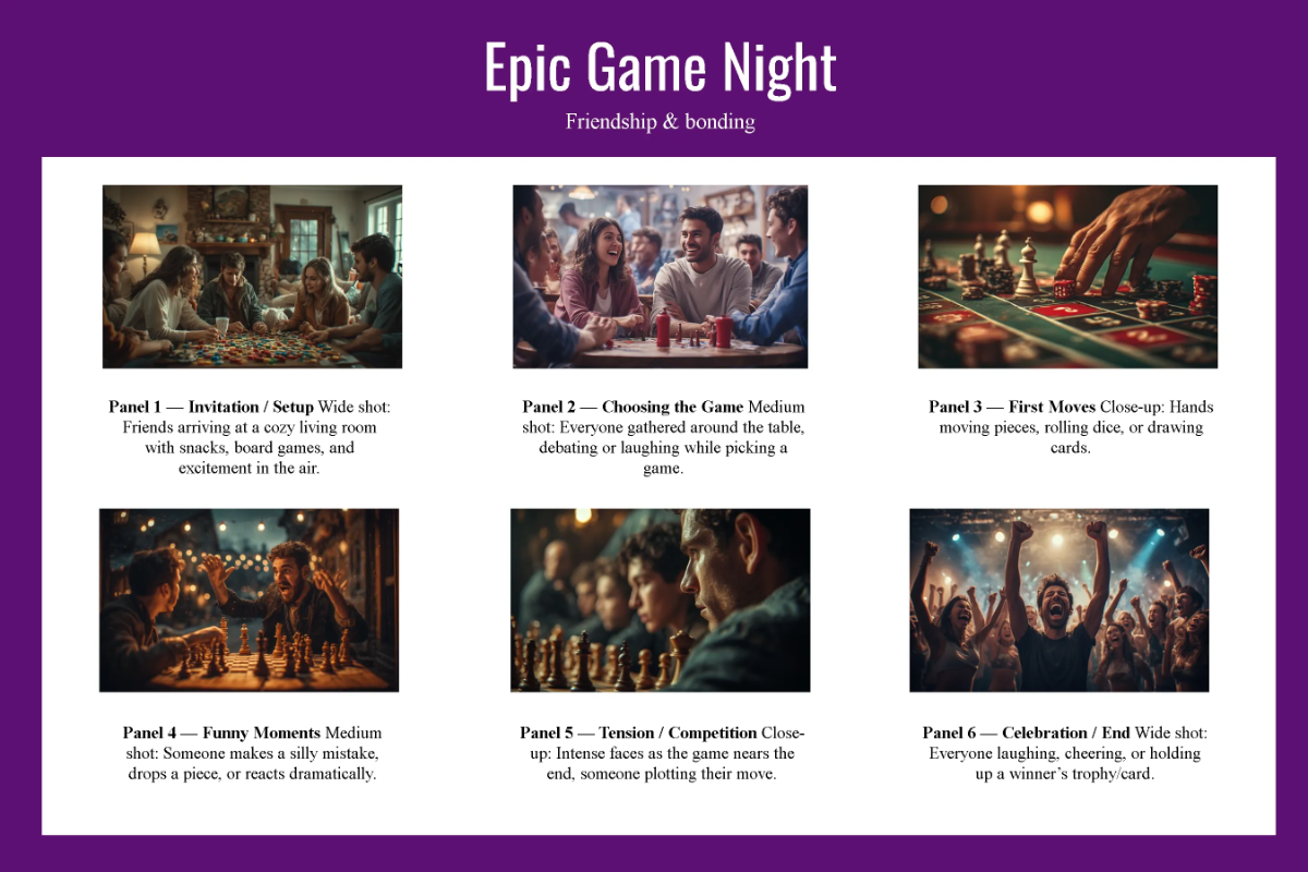 Free Game Storyboard Template to Edit Online