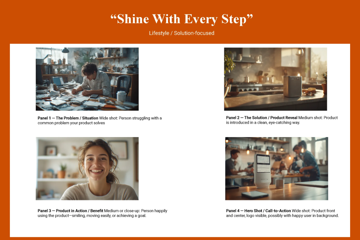 Commercial Storyboard Template