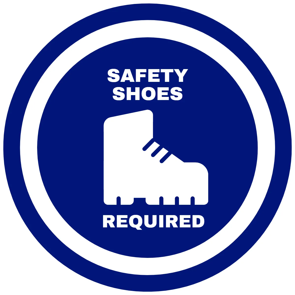 Free Safety Shoes Floor Sign Template to Edit Online