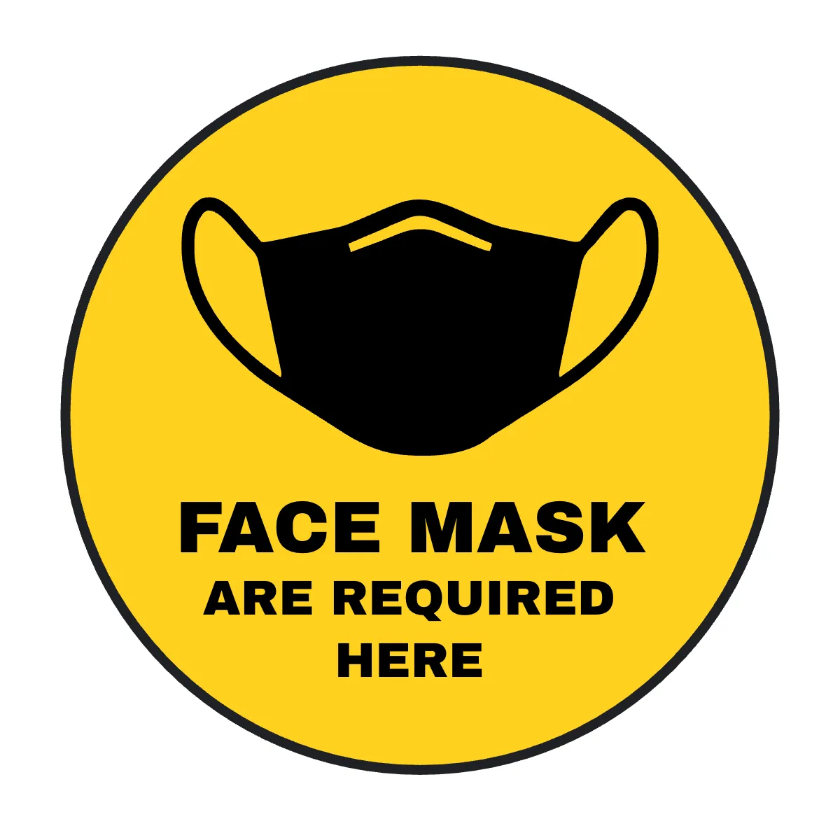 Free Face Mask Required Floor Sign Template to Edit Online Free Face Mask Required Floor Sign Template to Edit Online