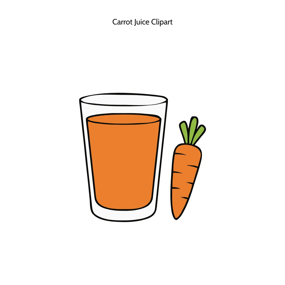 Free Carrot Juice Clipart Template to Edit Online
