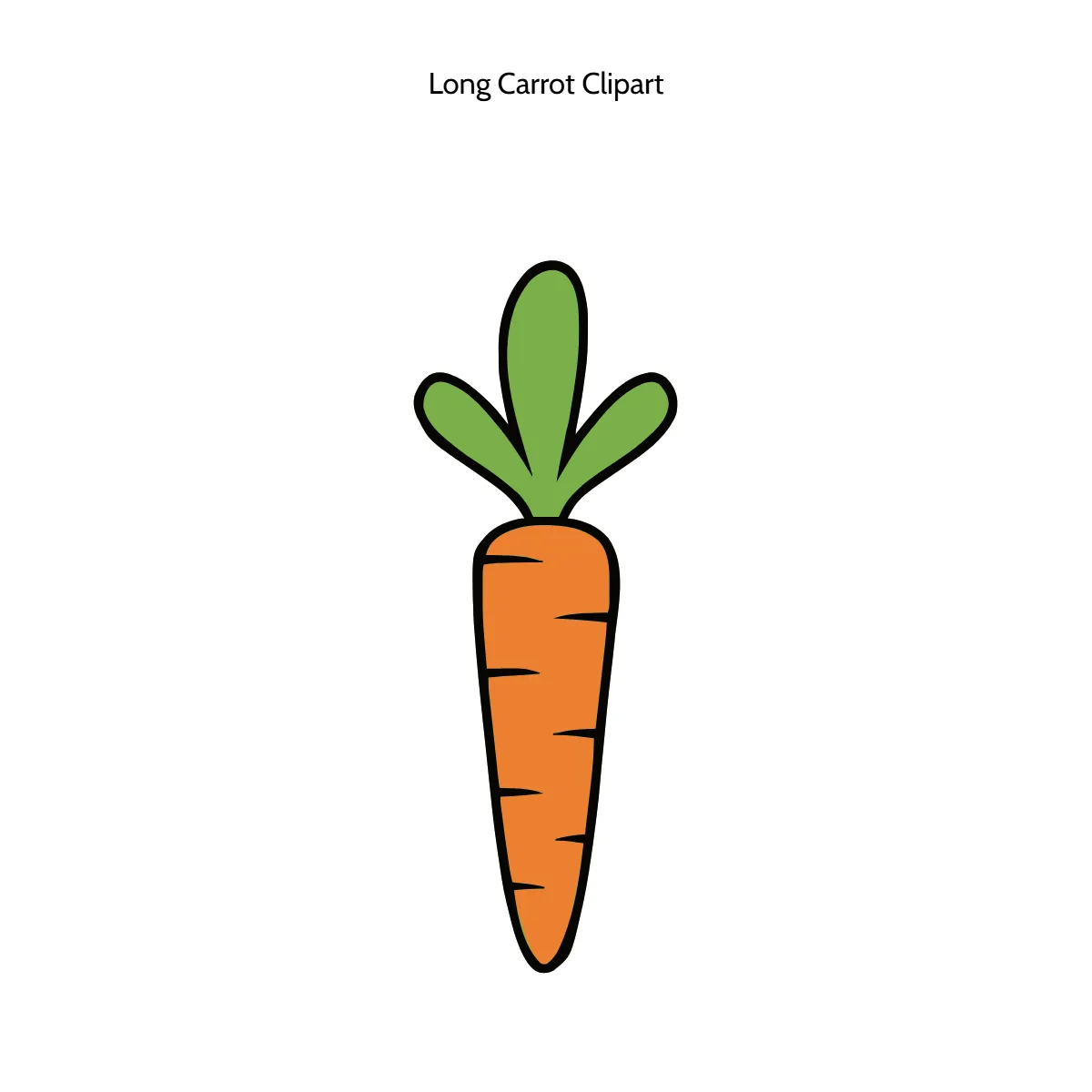 Free Long Carrot Clipart Template to Edit Online