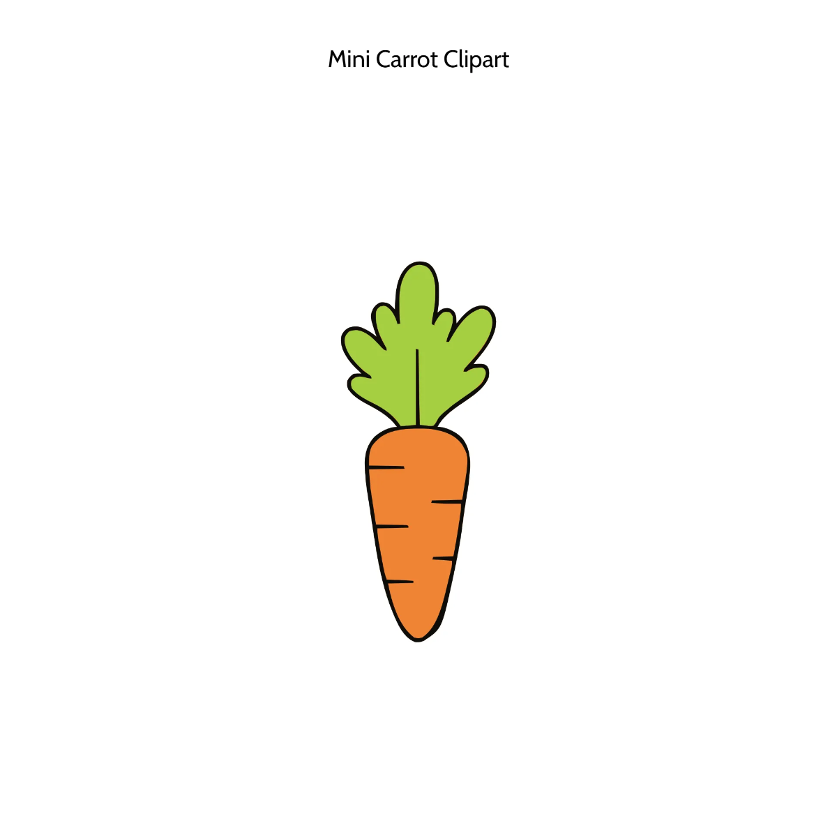 Free Mini Carrot Clipart Template to Edit Online