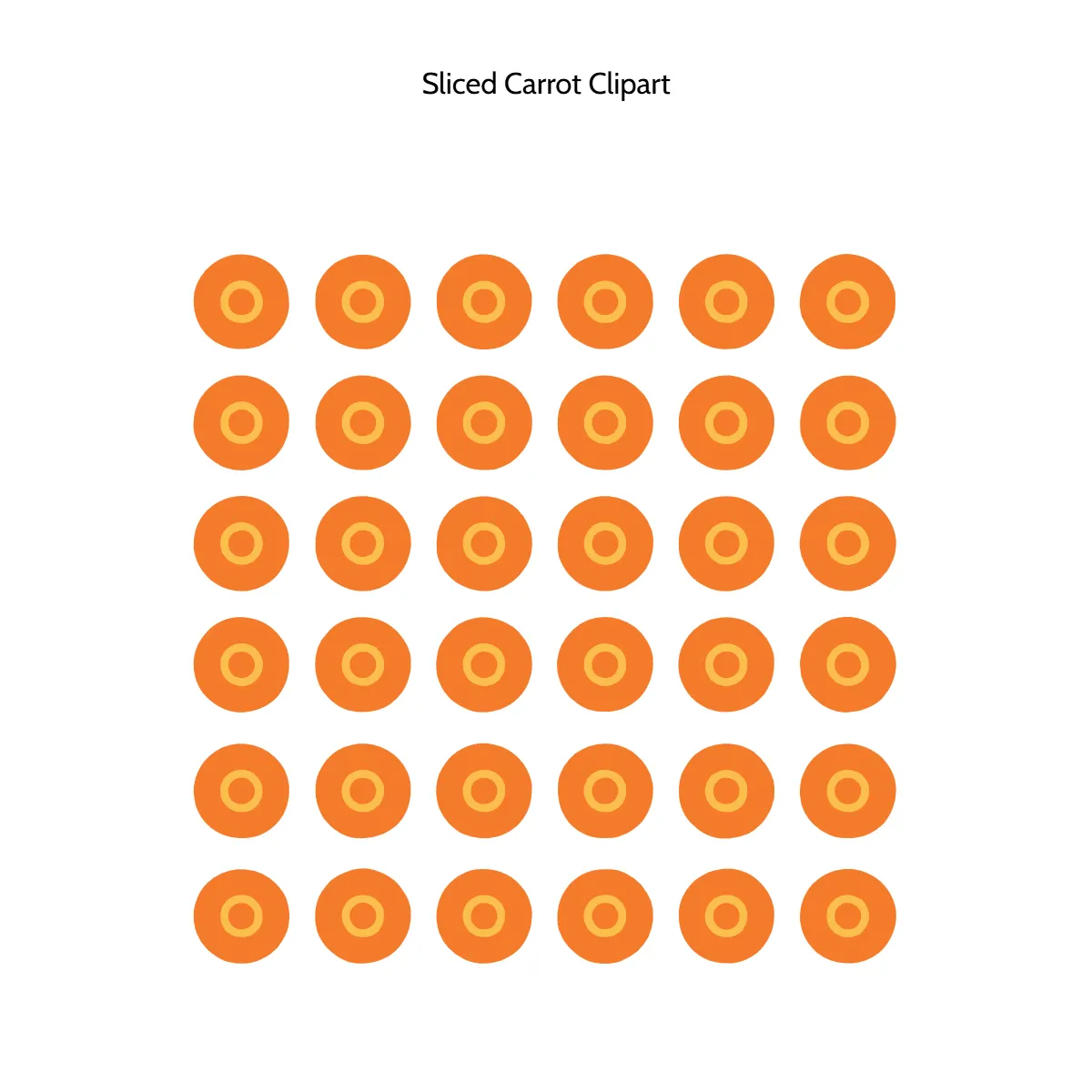 Free Sliced Carrot Clipart Template to Edit Online