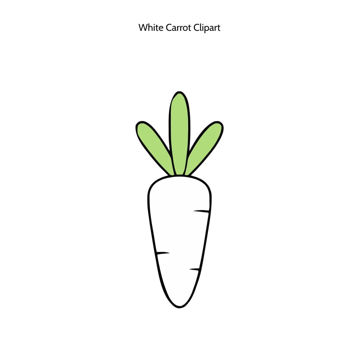 Free White Carrot Clipart Template to Edit Online
