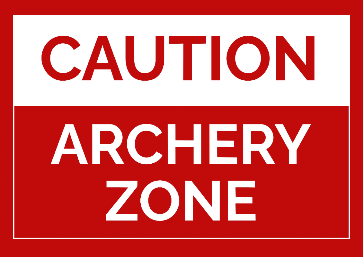 Free Archery Zone Sports Sign Template to Edit Online