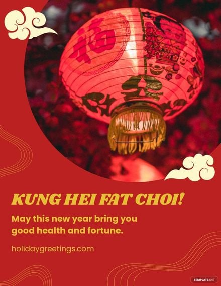 Happy Chinese New Year Flyer Template