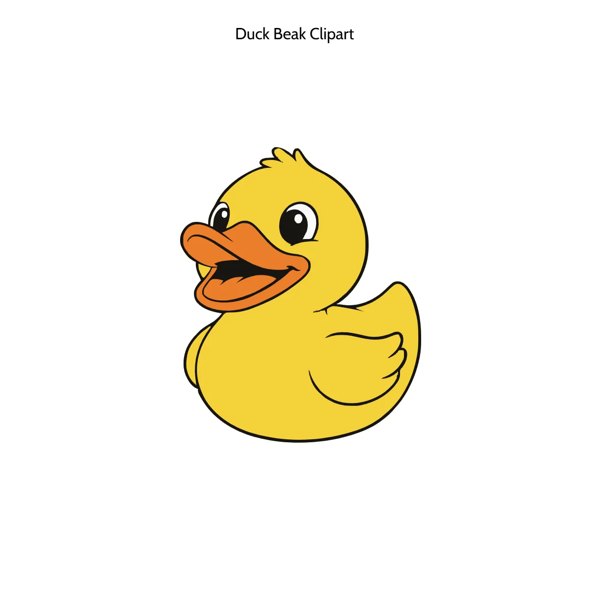 Free Duck Beak Clipart Template to Edit Online