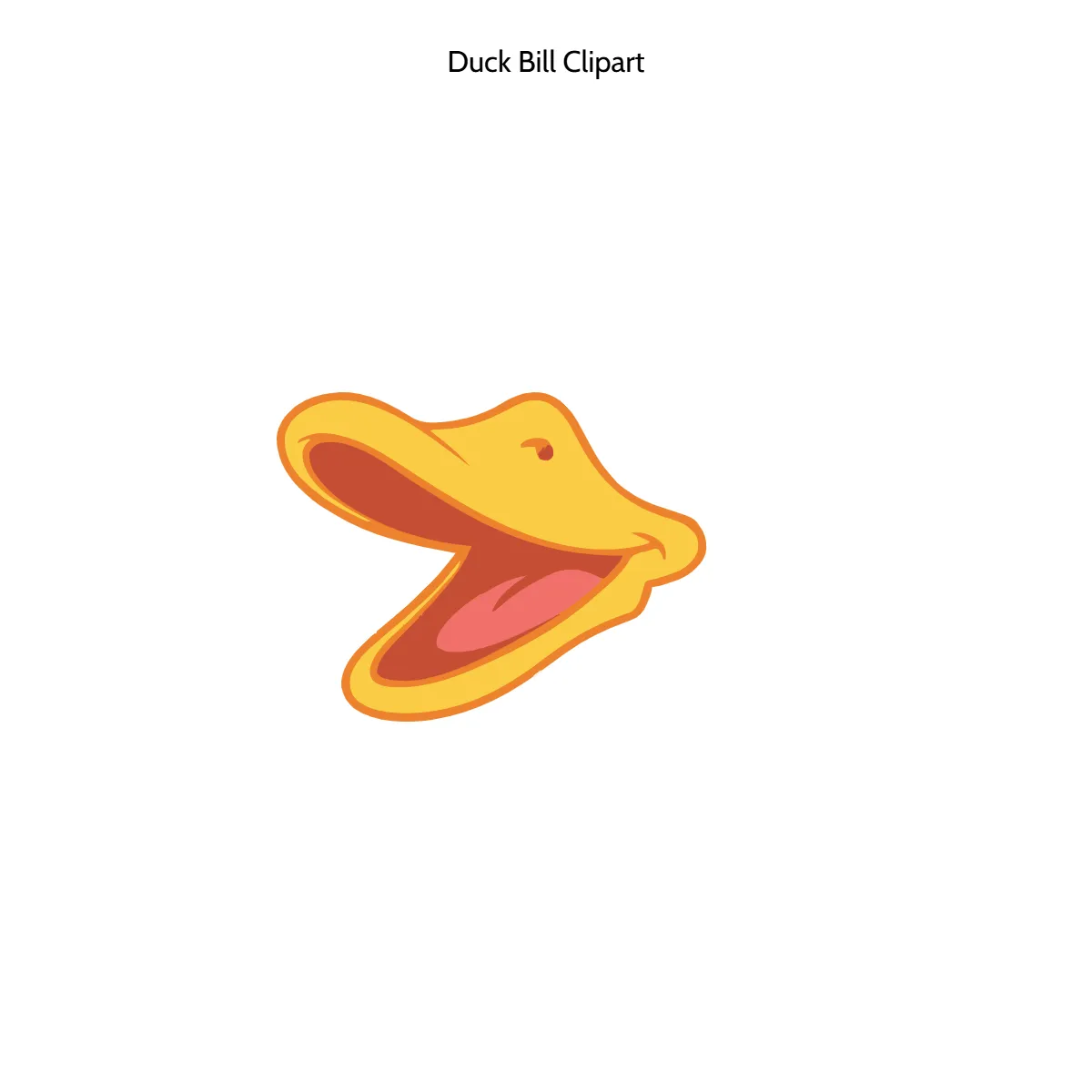 Free Duck Bill Clipart Template to Edit Online