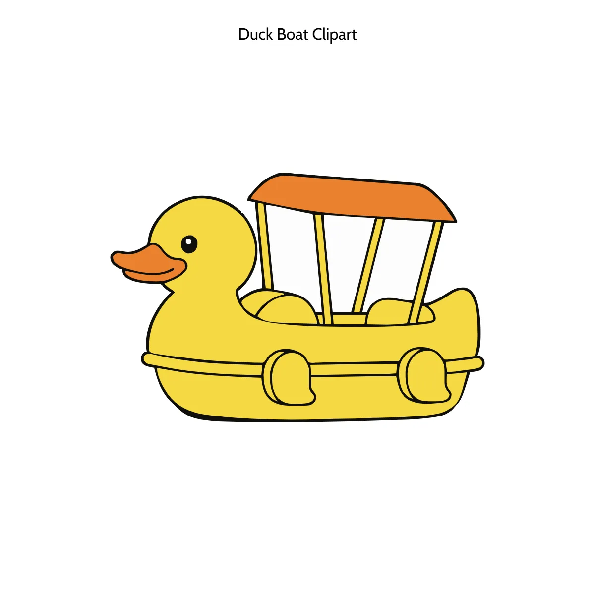Free Duck Boat Clipart Template to Edit Online
