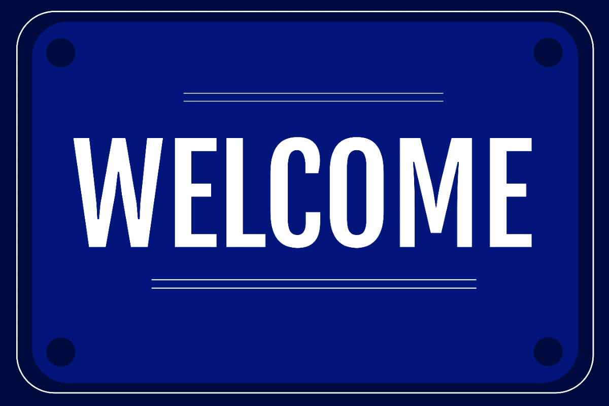 Free Welcome Creative Sign Template to Edit Online