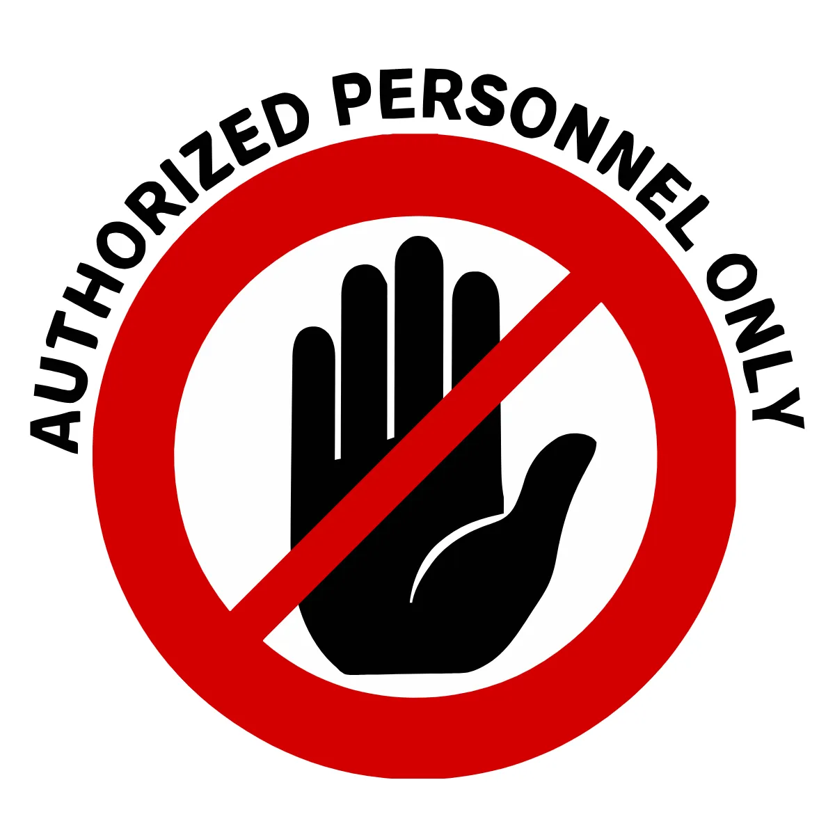 Free Authorized Personnel Only Floor Sign Template to Edit Online