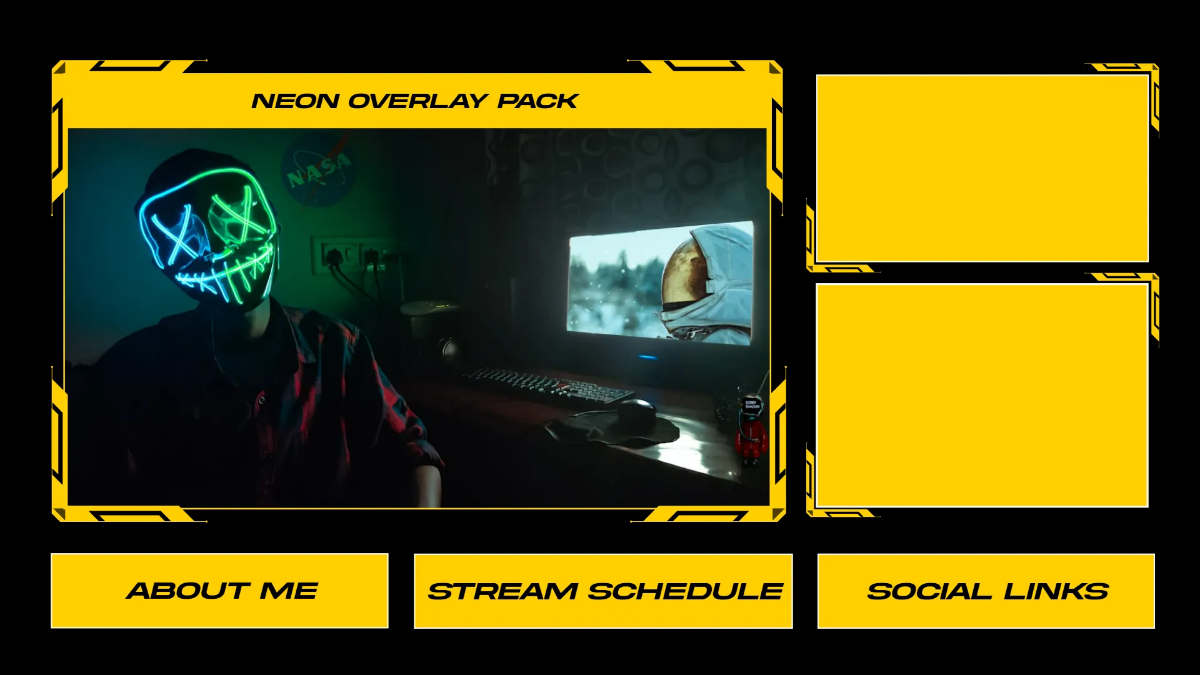 Free Editable Twitch Overlay Template to Edit Online