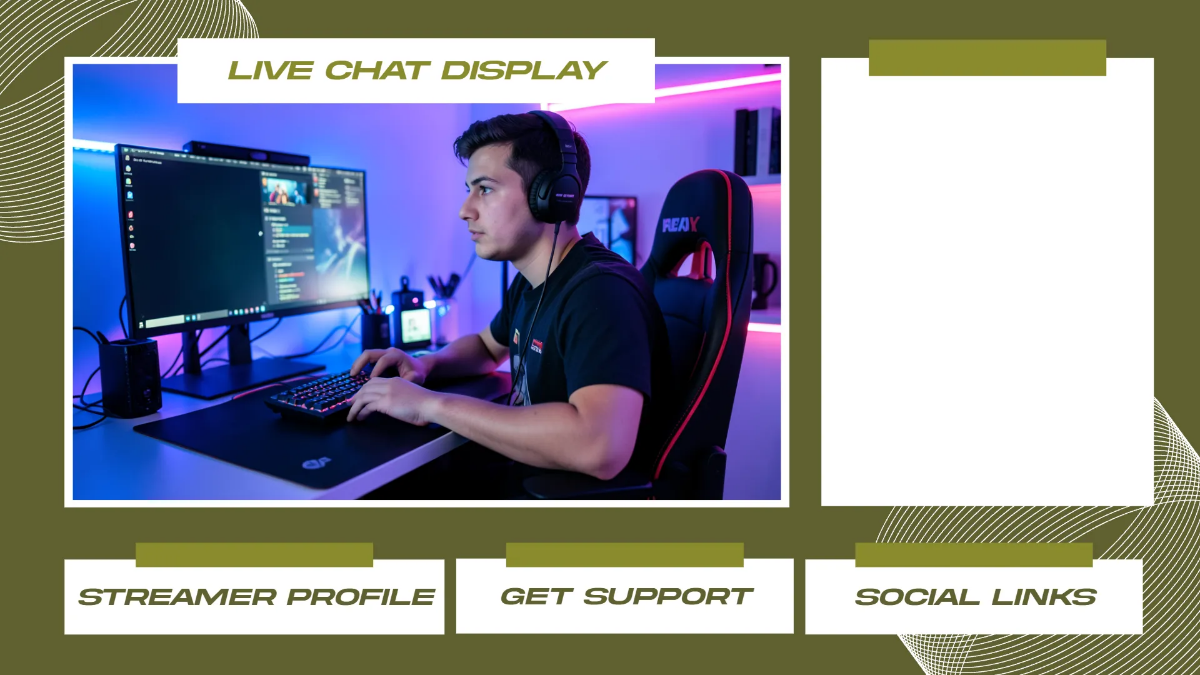 Free OBS Twitch Overlay Template to Edit Online