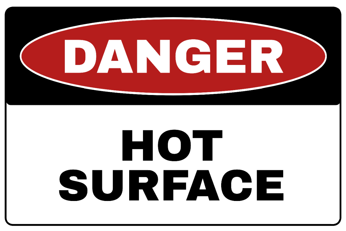 Free Hot Surface Danger Sign Template to Edit Online