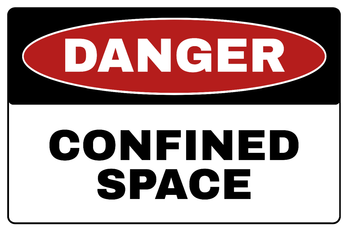 Free Confined Space Danger Sign Template to Edit Online