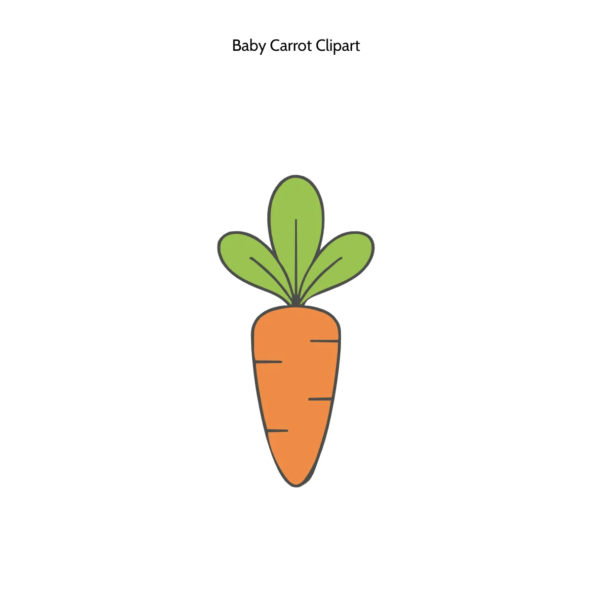 Free Baby Carrot Clipart Template to Edit Online