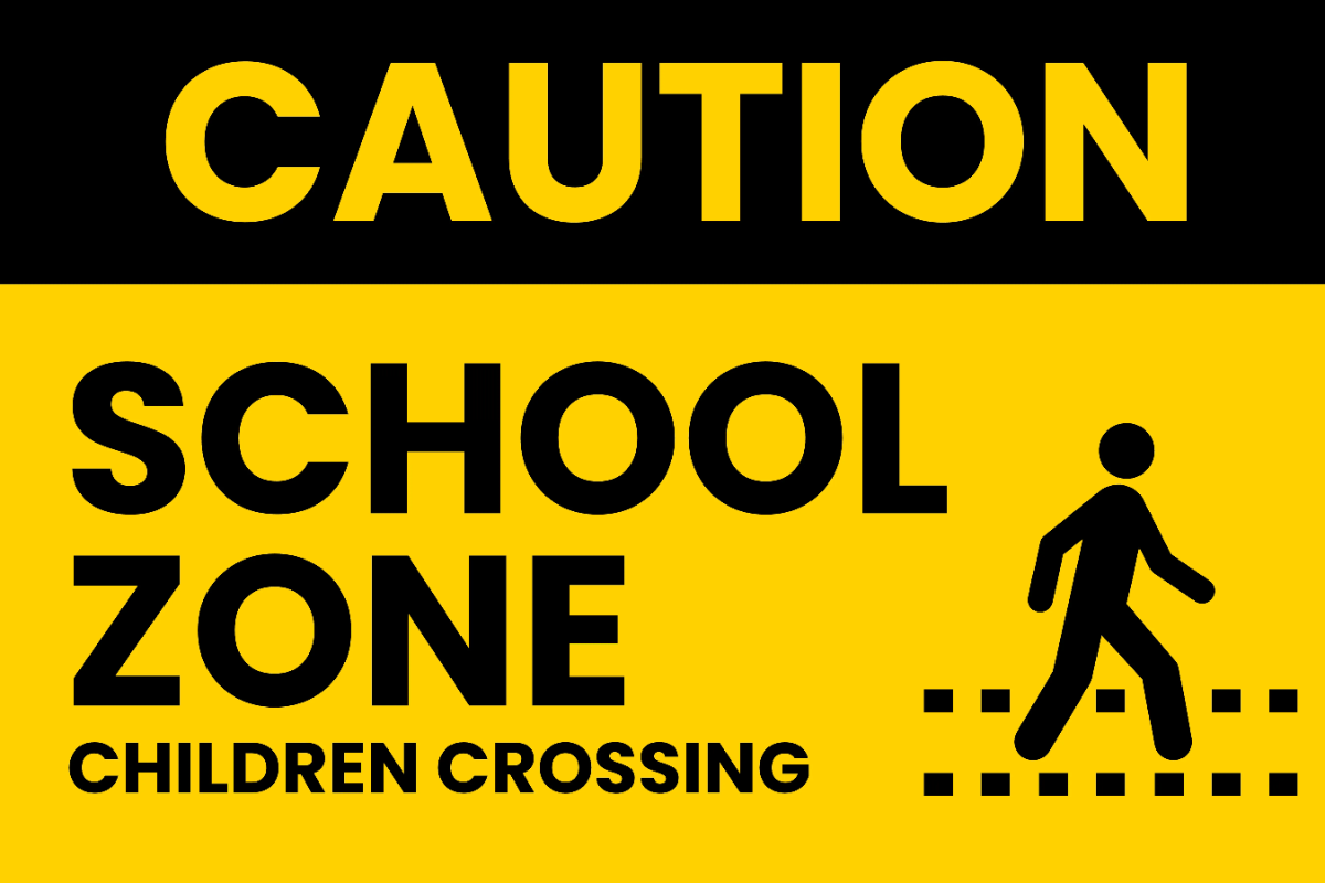 Free School Zone Caution Sign Template to Edit Online