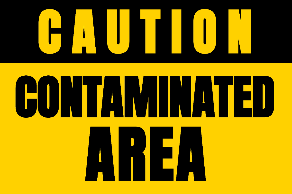 Free Contaminated Area Caution Sign Template to Edit Online
